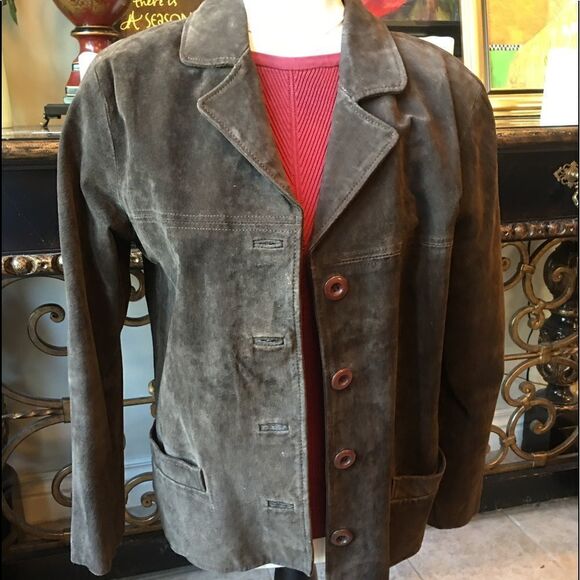 100% Leather Suede Jacket - Picture 2 of 11